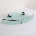 China Wholesale Bathroom Wall Mounted Single Corner Glass Shelf